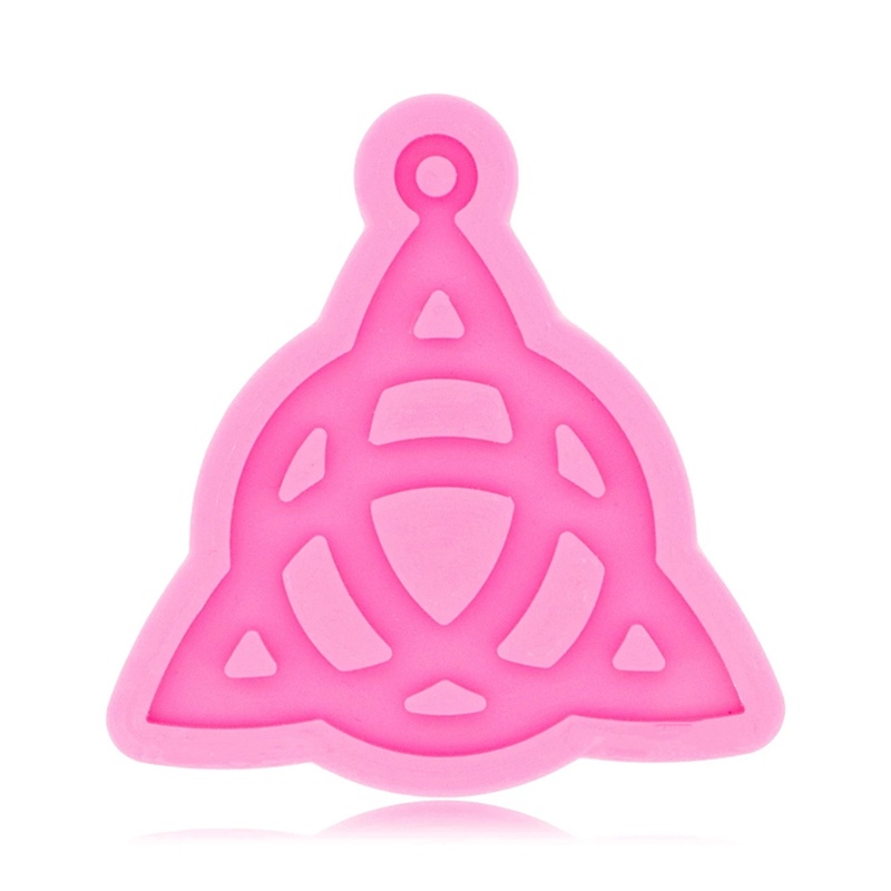 Khuôn Silicone Hình Tam Giác Làm Móc Khóa Thủ Công