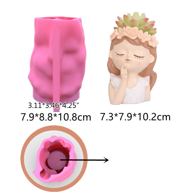 Khuôn Làm Chậu Hoa / Đĩa Handmade Độc Đáo Trang Trí Nhà Cửa DIY