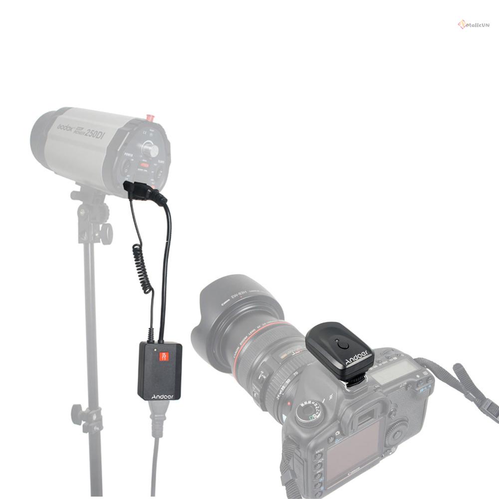 Bộ kích hoạt đèn flash không dây Andoer phổ thông AC-04 4 kênh cho Strobe