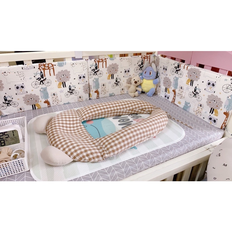 Quây cũi kèm ga vải cotton 100%