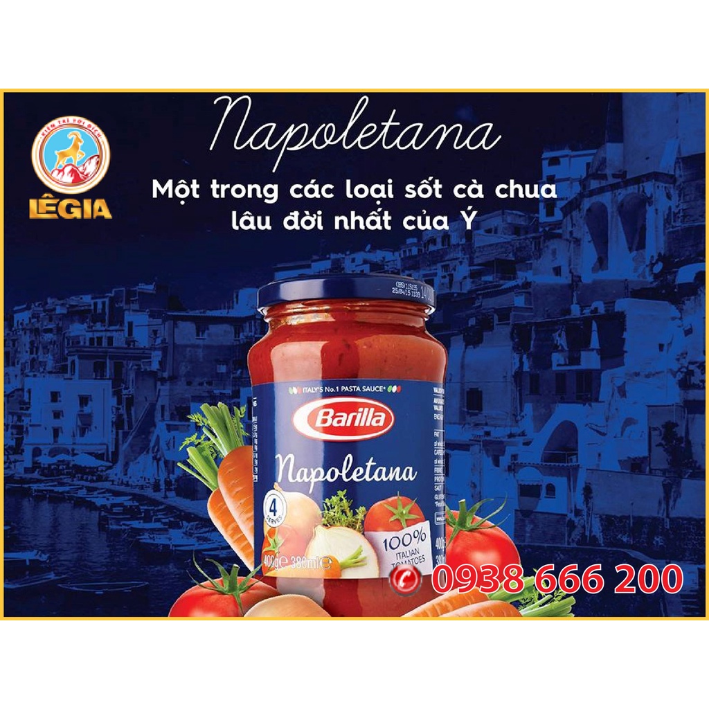 SỐT CÀ BARILLA NEW NAPOLETANA HŨ 400G