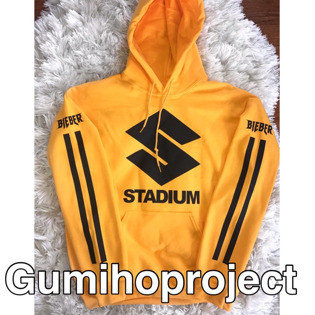 Áo Hoodie Màu Vàng In Chữ Stadium Tour