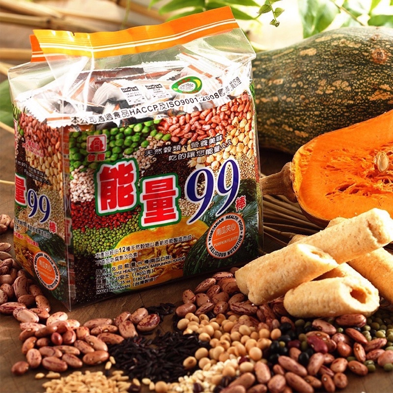 Bánh Ngũ Cốc 12 Loại Đậu PeiTien 99 Crispi Roll Đài Loan 180gr