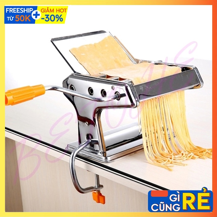 Máy cán bột mì, cán vỏ bánh, cắt mì 3 lưỡi dao