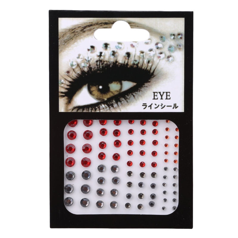 FM Jewel Eyes Makeup Crystal Eyes Sticker Tattoo Diamond Makeup Eyeliner Party Eyeshadow Face Sticker Decoration Cosmetic