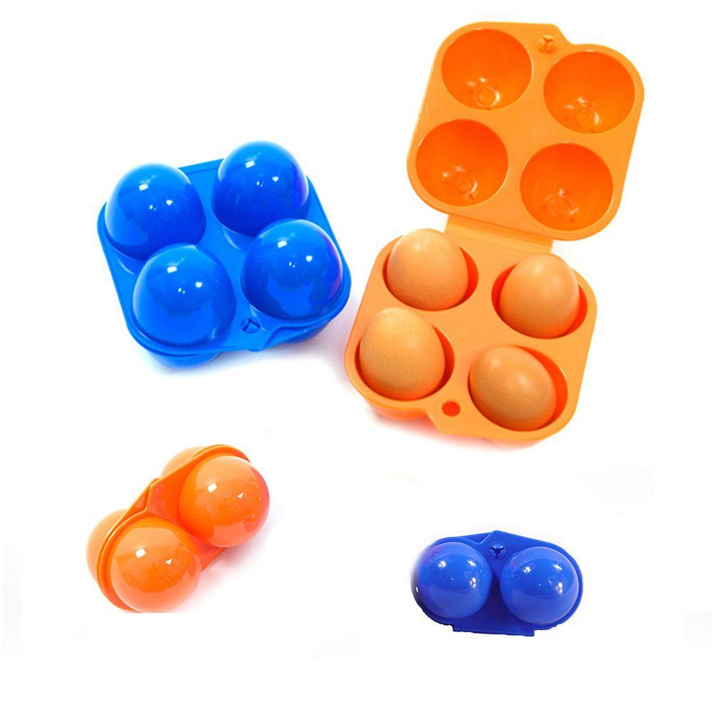 KRNY Khay Đựng Trứng 2 / 4 Ngăn Có Thể Gấp Gọn Tiện Dụng Khi Đi Cắm Trại