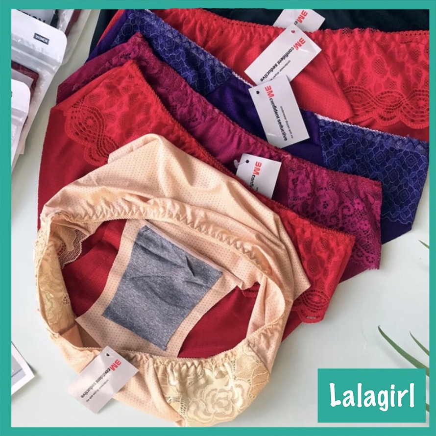 Quần Lót Nữ Su Thông Hơi Phối Ren Sexy Co Dãn 4 Chiều Mềm Mại Thoáng Mát