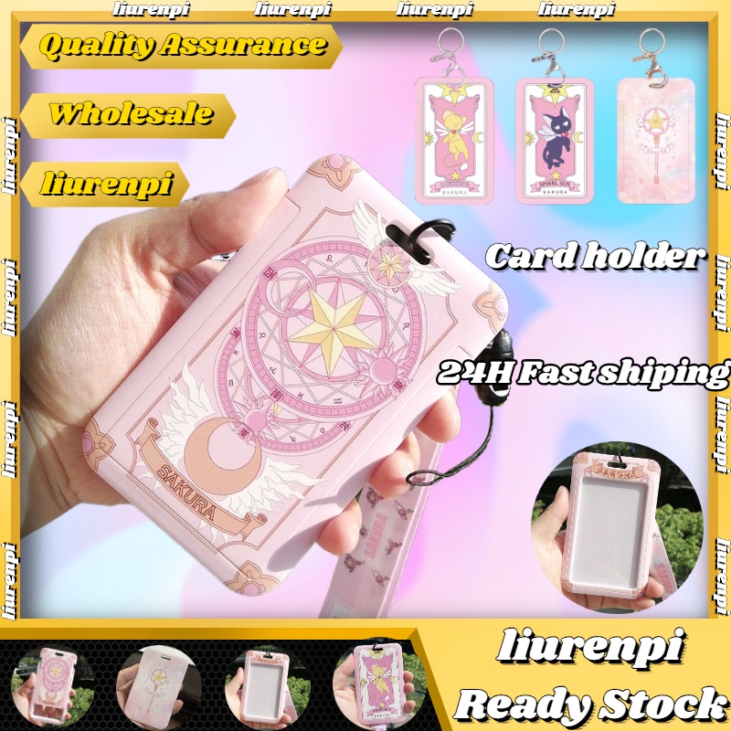 Dây Đeo Thẻ Họa Tiết Hoạt Hình Sakura Dễ Thương Tiện Dụng Cho Học Sinh/Văn Phòng