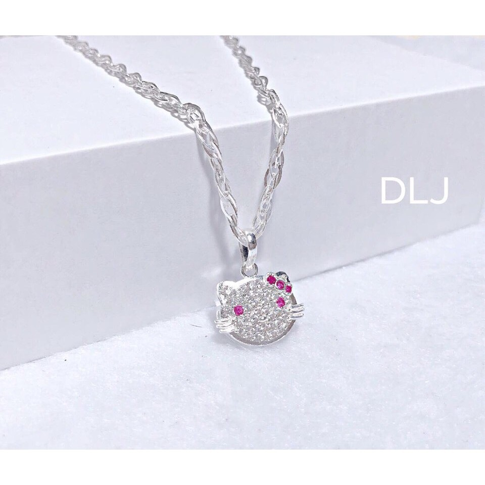 DÂY CHUYỀN KITTY RỜI MẶT - DÂY XOẮN KÉP BẠC TA - [ CHUYÊN SỈ BẠC TA ]