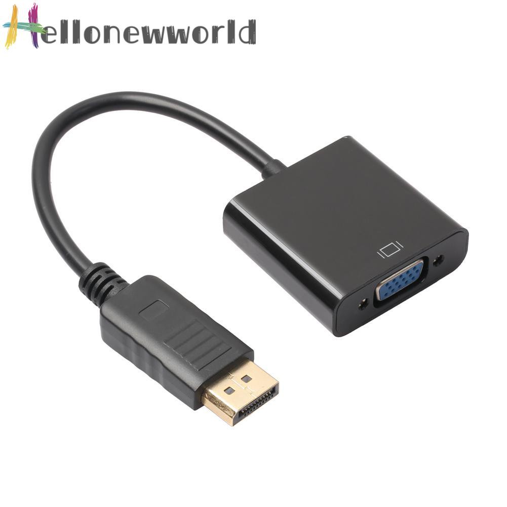 Hellonewworld 1080P DP Displayport Male to VGA Female Video Converter Adapter Cable