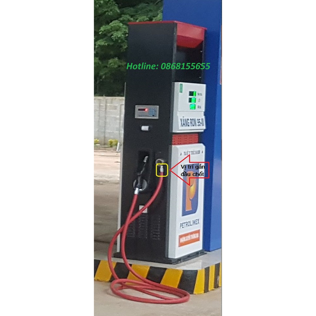 Đầu chết nối dây phi 27 lắp trong trụ bơm xăng dầu