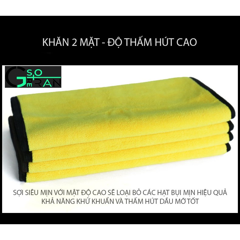 COMBO 3 KHĂN LAU XE SIÊU SẠCH 30X30