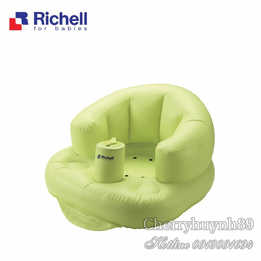 Ghế hơi tập ngồi cho bé thương hiệu Richell, 100% hàng chính hãng.