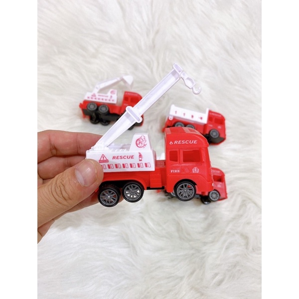 Bộ 4 Xe Công Trình Chạy Đà Cót Cho Bé