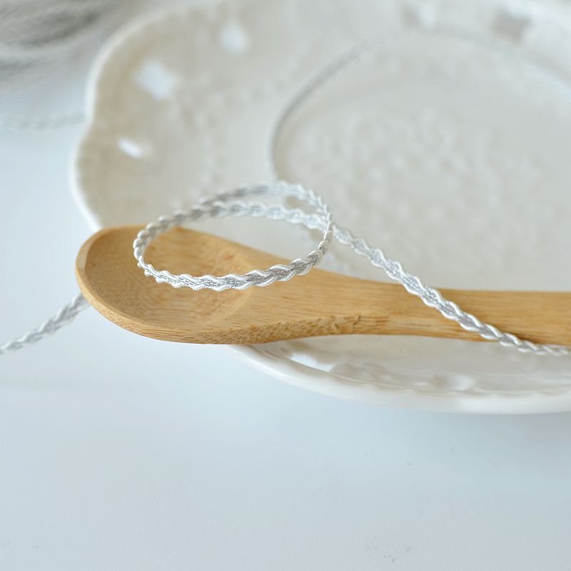 Cuộn dây ruy băng polyester màu vàng/bạc dùng trang trí tiệc cưới DIY