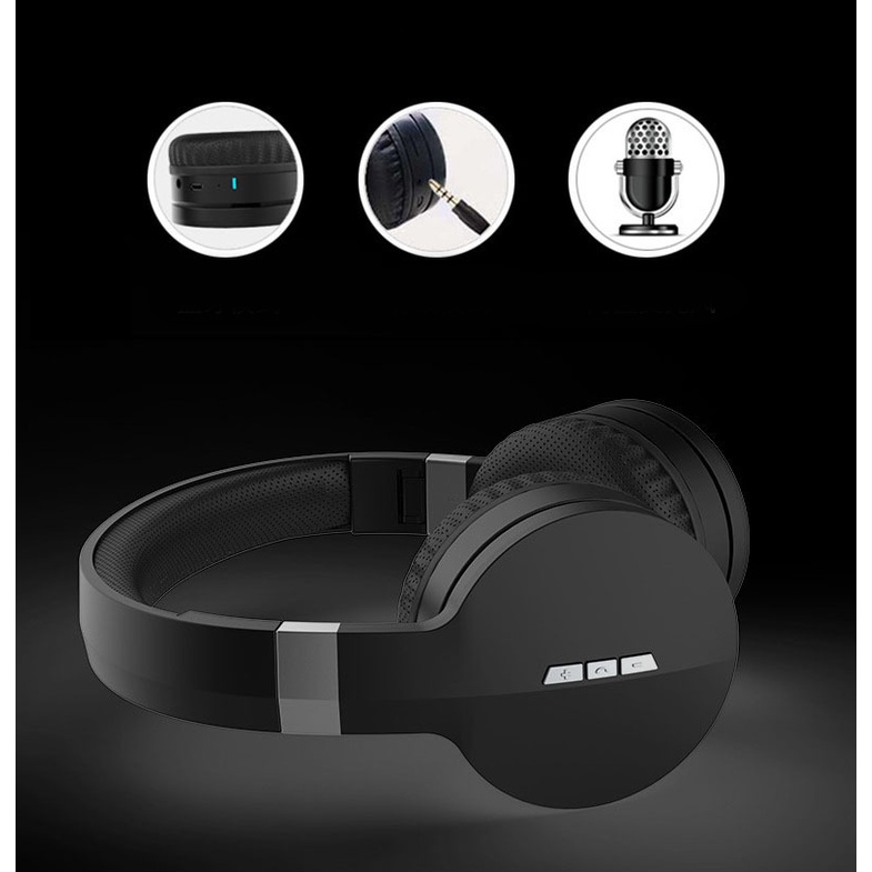 Tai Nghe Chụp Tai Bluetooth 5.0 GORSUN E88A TWS Tai Nghe Chuyên Nghe Nhạc Âm Thanh Bass Nổi Có Mic Pin 60h BH 12Tháng