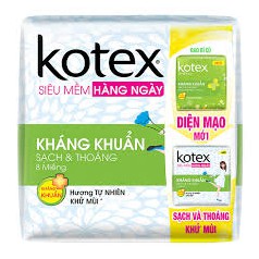 BVS KOTEX HÀNG NGÀY 8 MIẾNG