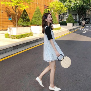 (ORDER) Set yếm + áo thun tiểu thư