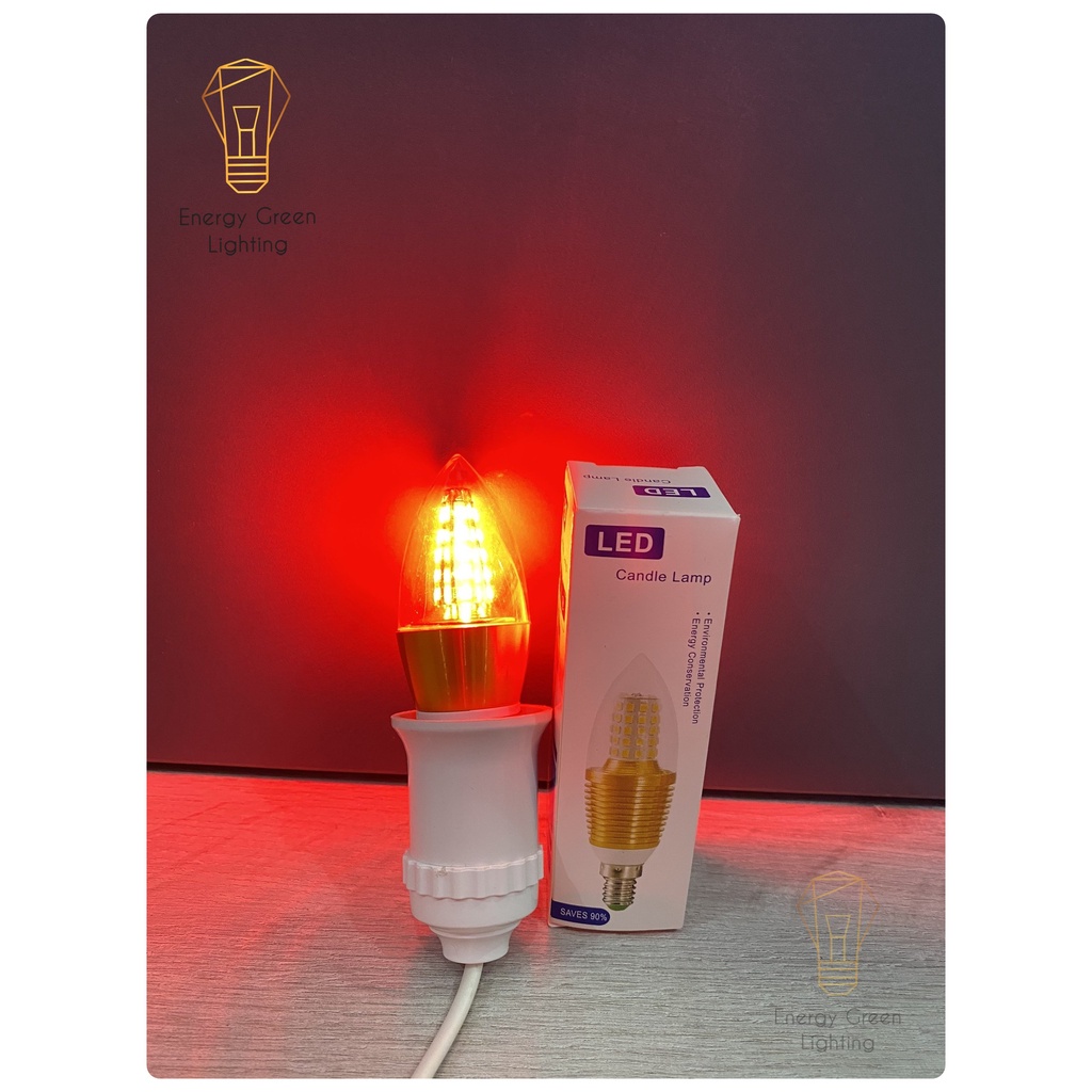 Bộ 6 Bóng Đèn LED Energy Green Lighting Hình Quả Nhót 5W - Tiết Kiệm Điện - Siêu Sáng - Chuyên Lắp Đèn Chùm