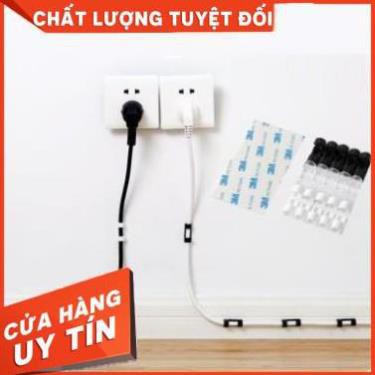 Combo 20 Nẹp Dây Điện Dán Tường Siêu Dính ,Kẹp Dây Điện Cố Định Và Giữ Dây Điện Siêu Tốc An Toàn