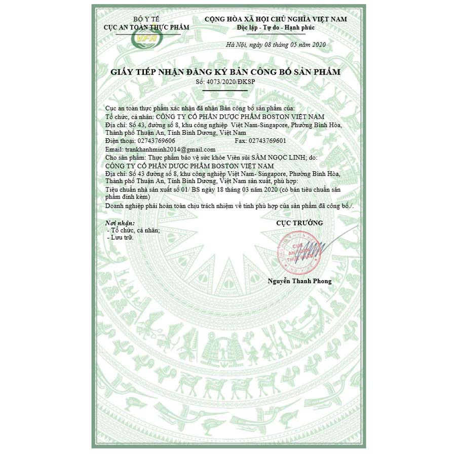 Viên sủi sâm Ngọc Linh