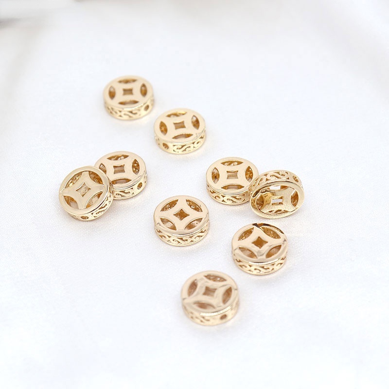 Chuỗi Hạt Đồng 14K Dùng Làm Vòng Tay Thủ Công diy