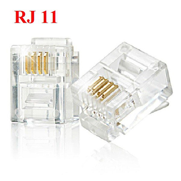 [5❤️][FREESHIP] ĐẦU BẤM ĐIỆN THOẠI RJ11 (2 LINE, 4 LINE) (BỊCH 100 CÁI) [HCM]