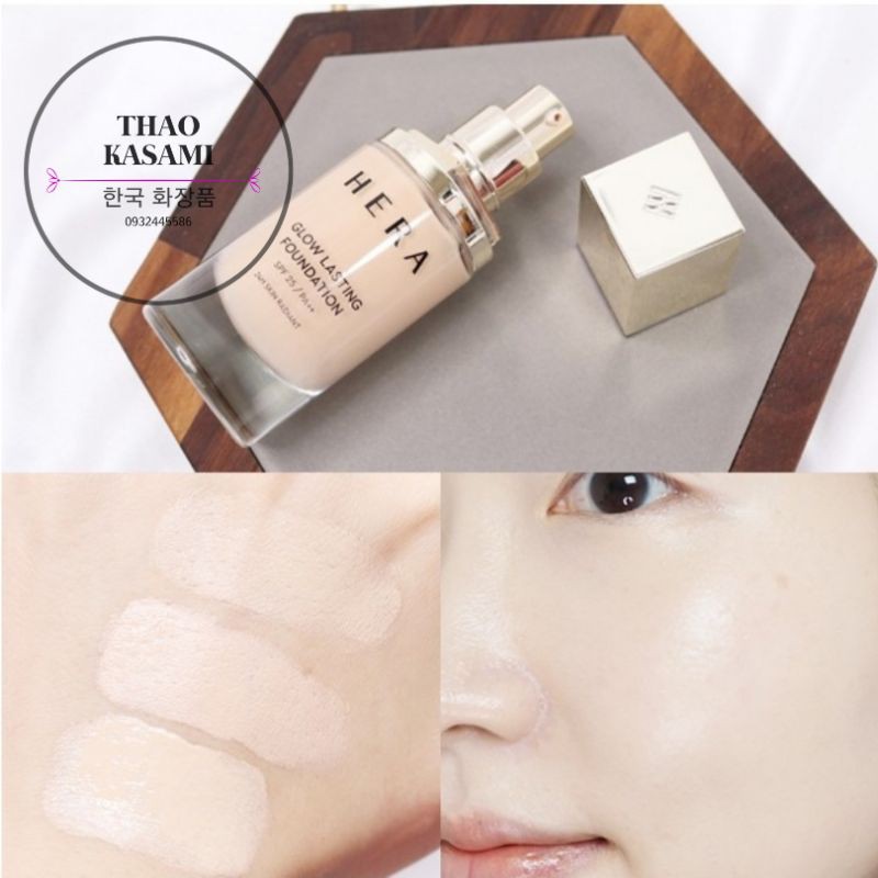 Kem Nền Hera Ma Thuật Siêu Che Khuyết Điểm Và Giữ Tone Suốt 24 Giờ - Hera Glow Lasting Foundation SPF25/PA++ 1ml