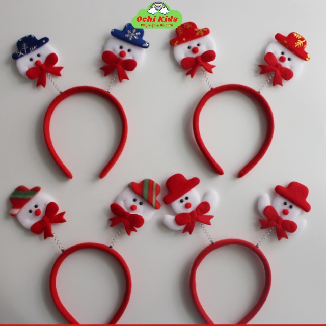 Xước tóc giáng sinh, bờm cài tóc noel siêu đáng yêu cho bé.