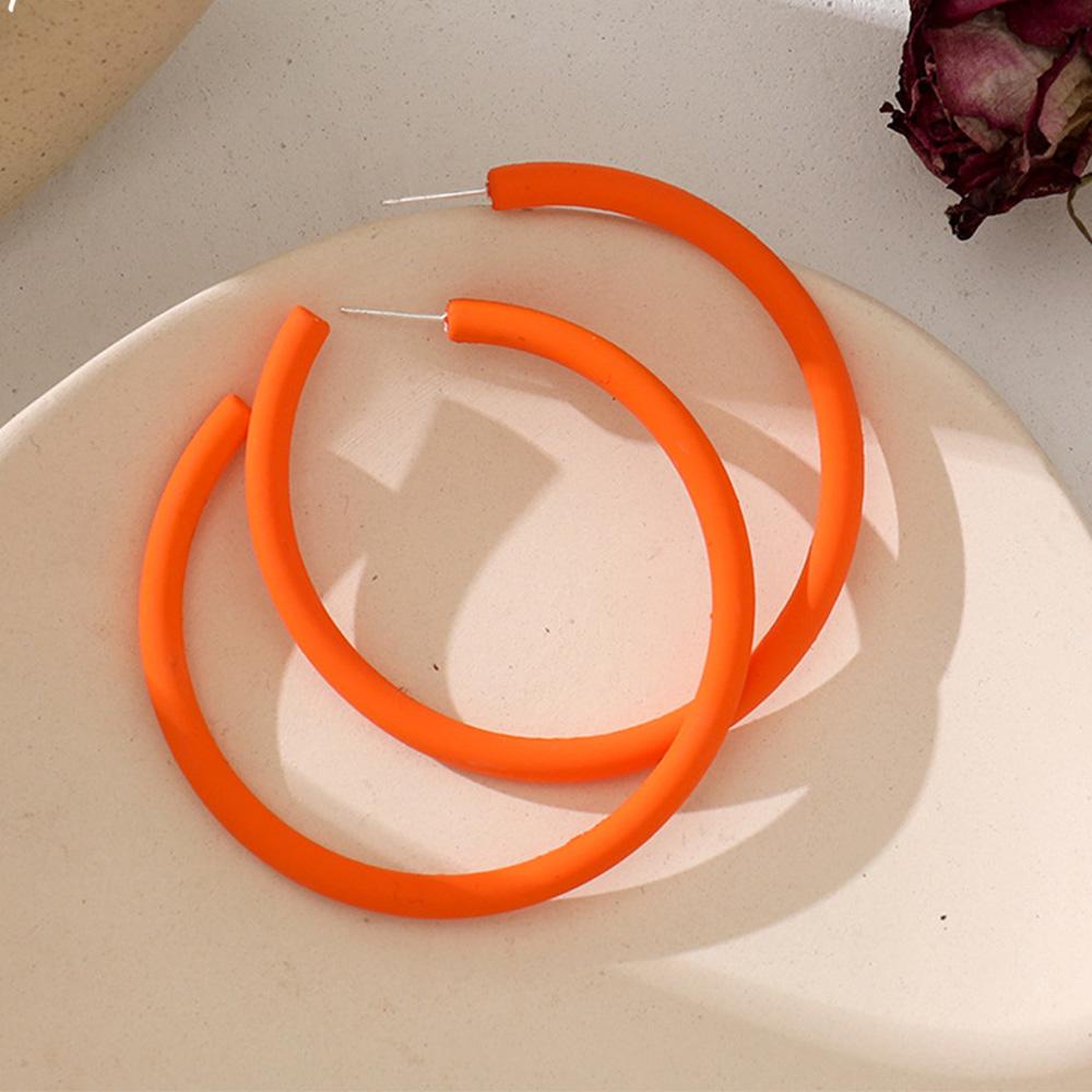 DANILO Bông Tai Tròn Nhiều Màu Sắc Ngọt Ngào Đơn Giản Thời Trang Cho Nữ