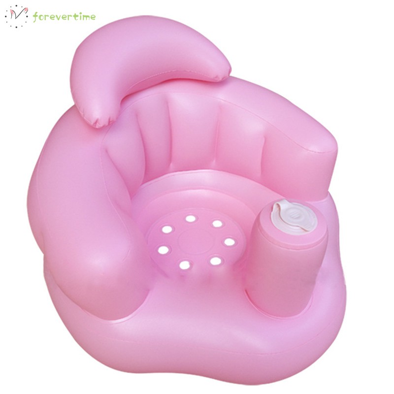#Mẹ và con# Baby Kid Children Inflatable Bathroom Sofa Chair Seat Learn Portable Multifunctional