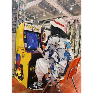 Unisex - áo sơ mi bóng chày - sơ mi họa tiết ulzzang - sơ mi unisex nam nữ tay lở form rộng