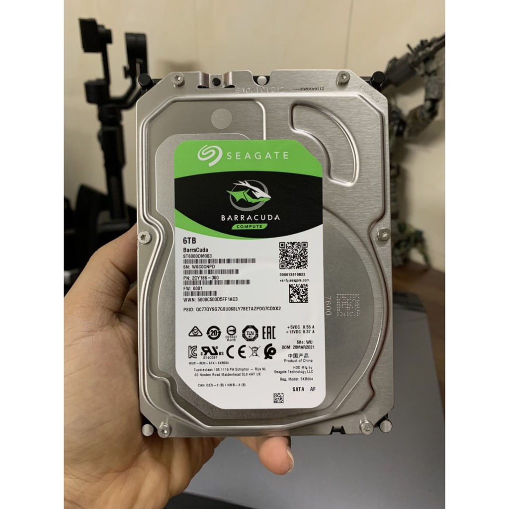 Ổ cứng HDD 6T Seagate BarraCuda mới box | BigBuy360 - bigbuy360.vn