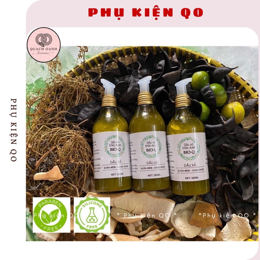 Dầu gội xả , bồ kết, bưởi, thảo dược cô đặc giúp sạch gàu, giảm gãy rụng tóc - 300ml