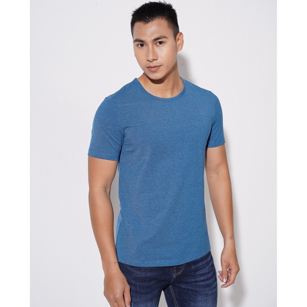 Áo phông nam Biluxury thun cotton basic co giãn 4 chiều khoẻ khoắn 4APKB005XCV | BigBuy360 - bigbuy360.vn