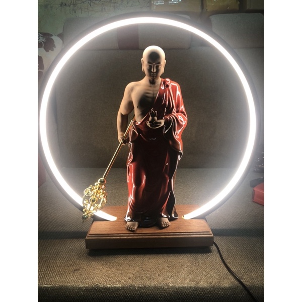 Tượng gốm địa tạng bồ tát cỡ lớn- Tượng địa tạng cầm thiền trượng