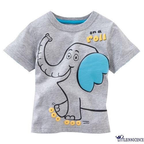 ❤XZQ-2015 Cool Children Baby Kids Boys Cartoon Tees Tops T-shirts 1~6Y