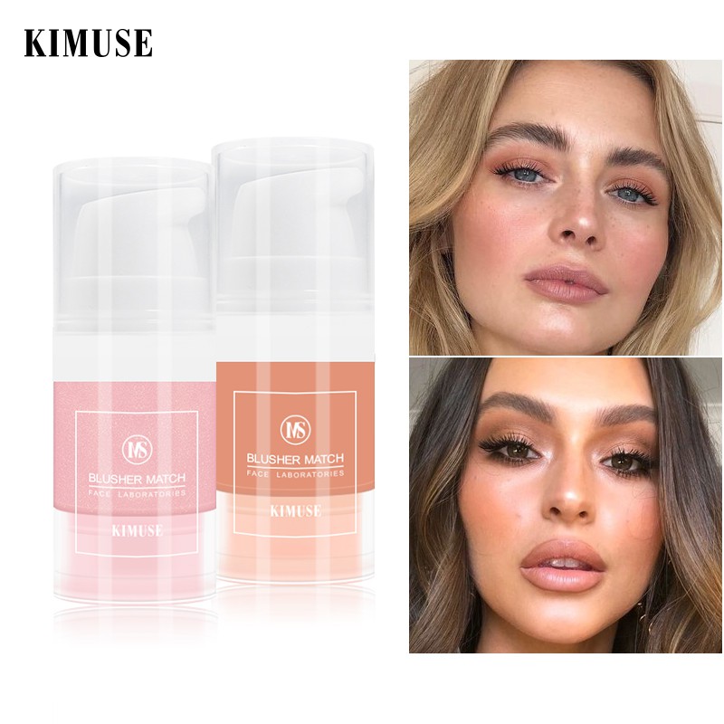 [Hàng mới về] Kem má hồng Kimuse dạng lỏng lâu trôi chống thấm nước không phai trang điểm đẹp mắt 6ml | BigBuy360 - bigbuy360.vn