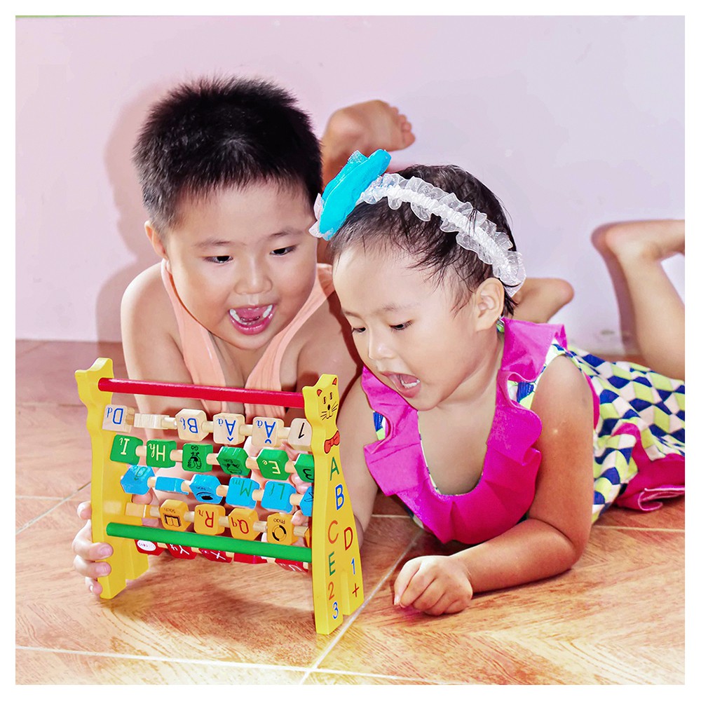 Đồ chơi gỗ Winwintoys - Chú mèo ABC 63312