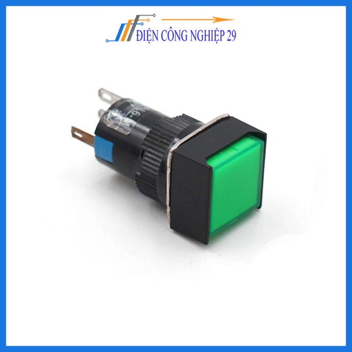 Nút Nhấn Đề Vuông 24VDC AL6 - A Nhấn Giữ Có Đèn Nhiều Màu