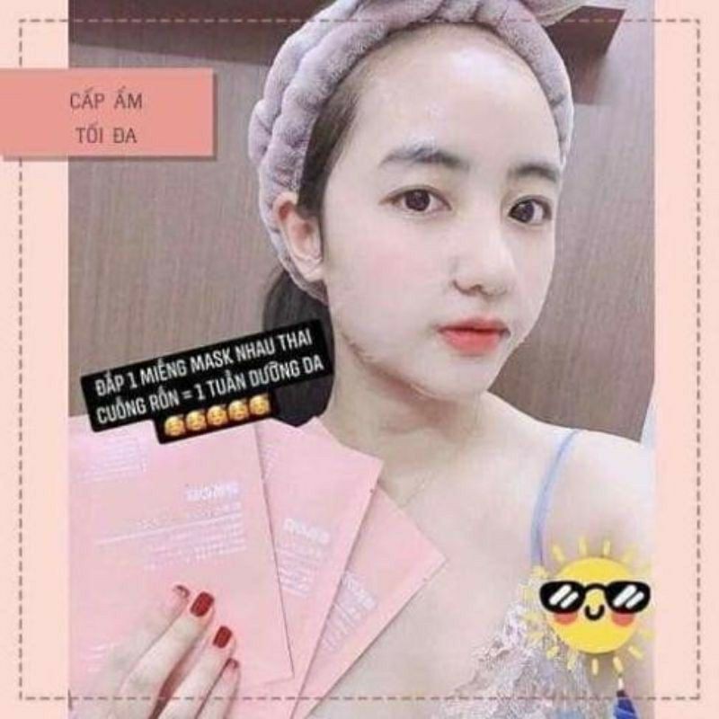 MẶT NẠ NHAU THAI TẾ BÀO GỐC Rwine Beauty Stem Cell Placenta Mask Nhật Bản