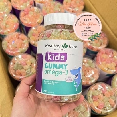 Kẹo Gummy omega 3 healthy care 250 viên