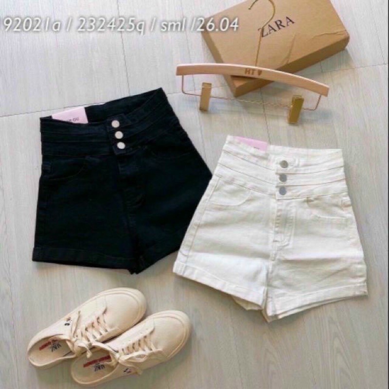 Quần đùi lưng cao 3 nút kaki CHUCHA CLOTHING