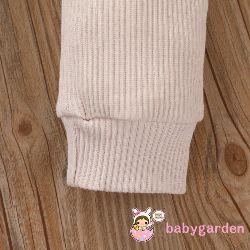 Set Áo Tay Dài Cổ Tròn Thêu Hình Gấu Phối Quần Dài Lưng Thun Co Giãn Tốt Thời Trang Cho Bé Trai 6 Tháng Tuổi-4 Tuổi