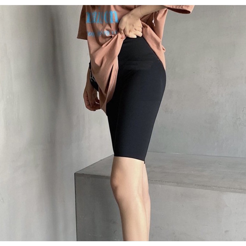 Quần Legging Thun Thái Lửng Cạp Thun Ôm Dáng Siêu Hottrend - Quần Legging Ngố Siêu Hottttt