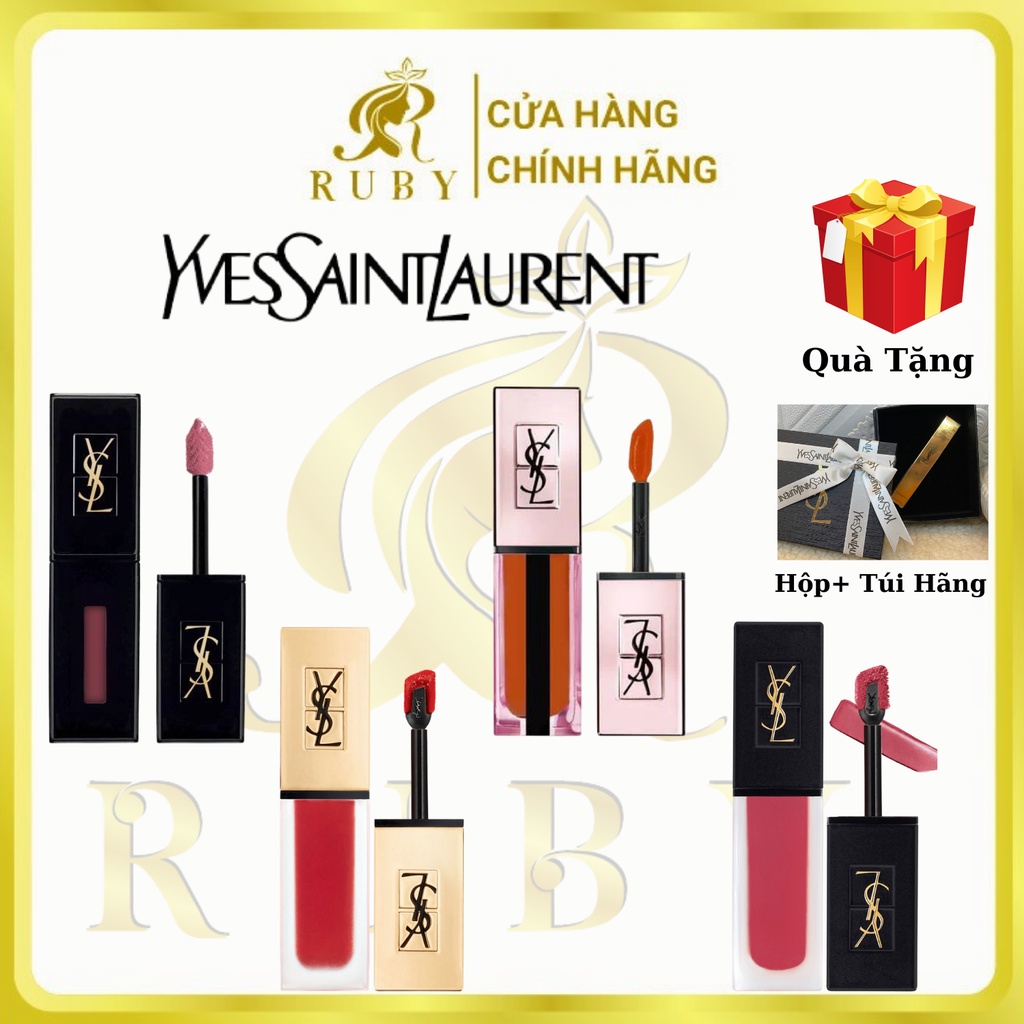 [Mẫu mới] Son Kem YSL có 4 dòng siêu lỳ siêu đẹp, chuẩn auth, Tiệm Son Ruby