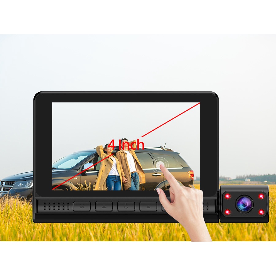 Camera hành trình ô tô A3 PLUS 1080P Cảm ứng mượt mà, dễ sử dụng, hỗ trợ tiếng Việt cho xe ô tô 12v-20v - gomhang.vn