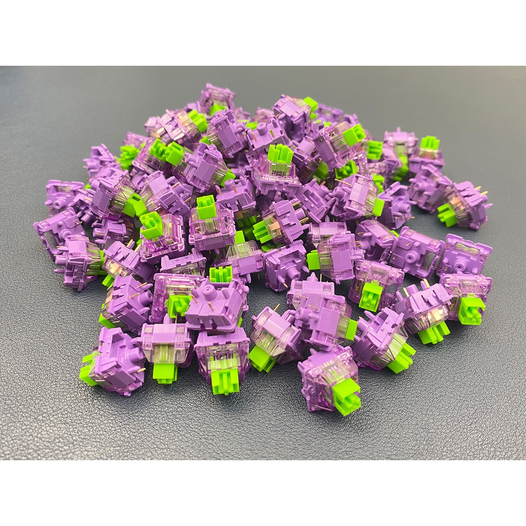 Công tắc - Jelly Green Switch - Linear 5pin Pre-lubed Thay thế bàn phím cơ
