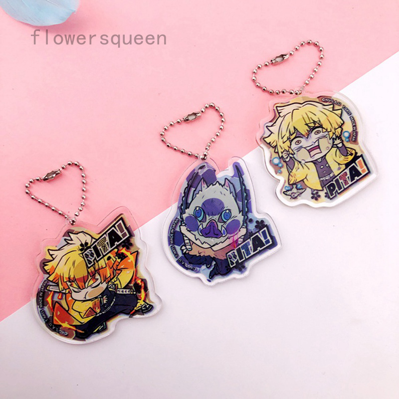 flowersqueen New Demon Slayer: Kimetsu no Yaiba Acrylic Keychain