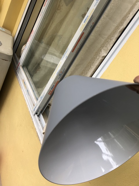 ĐÈN THẢ NÓN CHAO NHÔM ĐUI GỖ